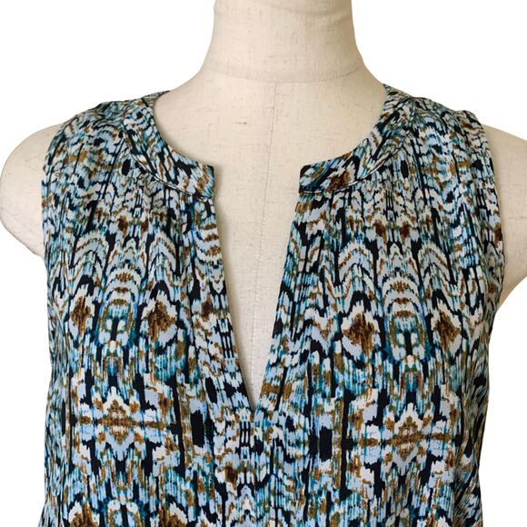 Charlie Jade Lightweight Flowy Knee Length Tulip Dress Sleeveless Size SP - Picture 3 of 9